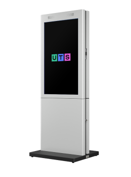 Информационный терминал с 2-мя сенсорными экранами